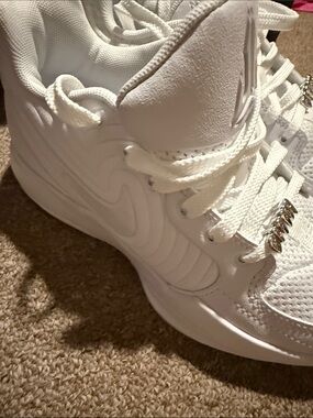 Nike All-White High-Top Sneakers